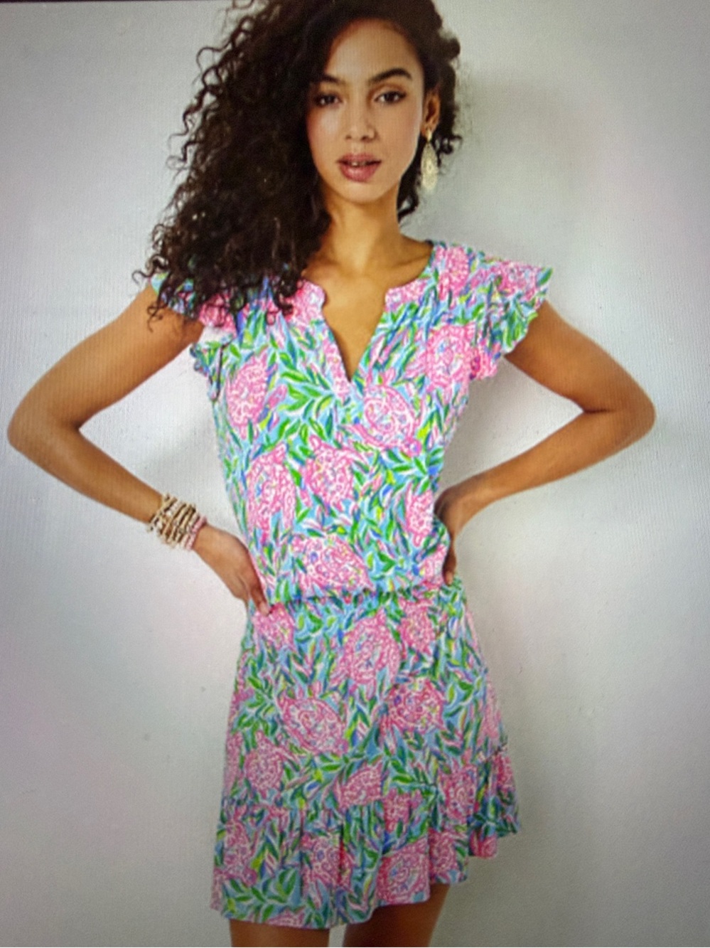 Lilly Pulitzer Ravi Romper in Frenchie Blue Turtley In Love
